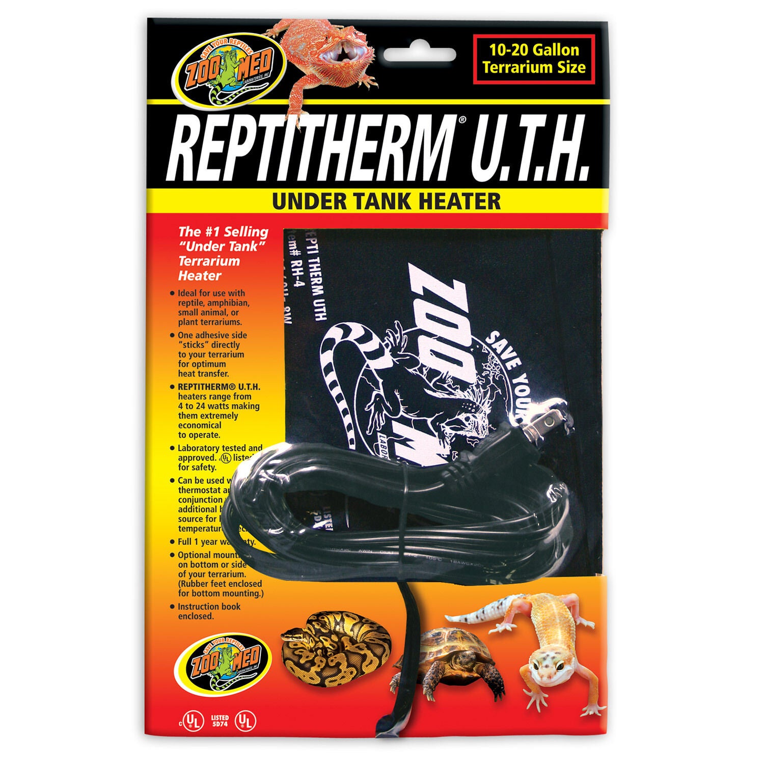Zoo Med Reptitherm Under Tank Heater For Reptiles