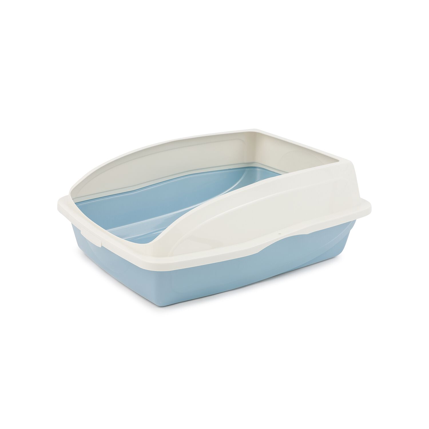 Van Ness Framed Cat Litter Pan, Winter Sky Blue, Large