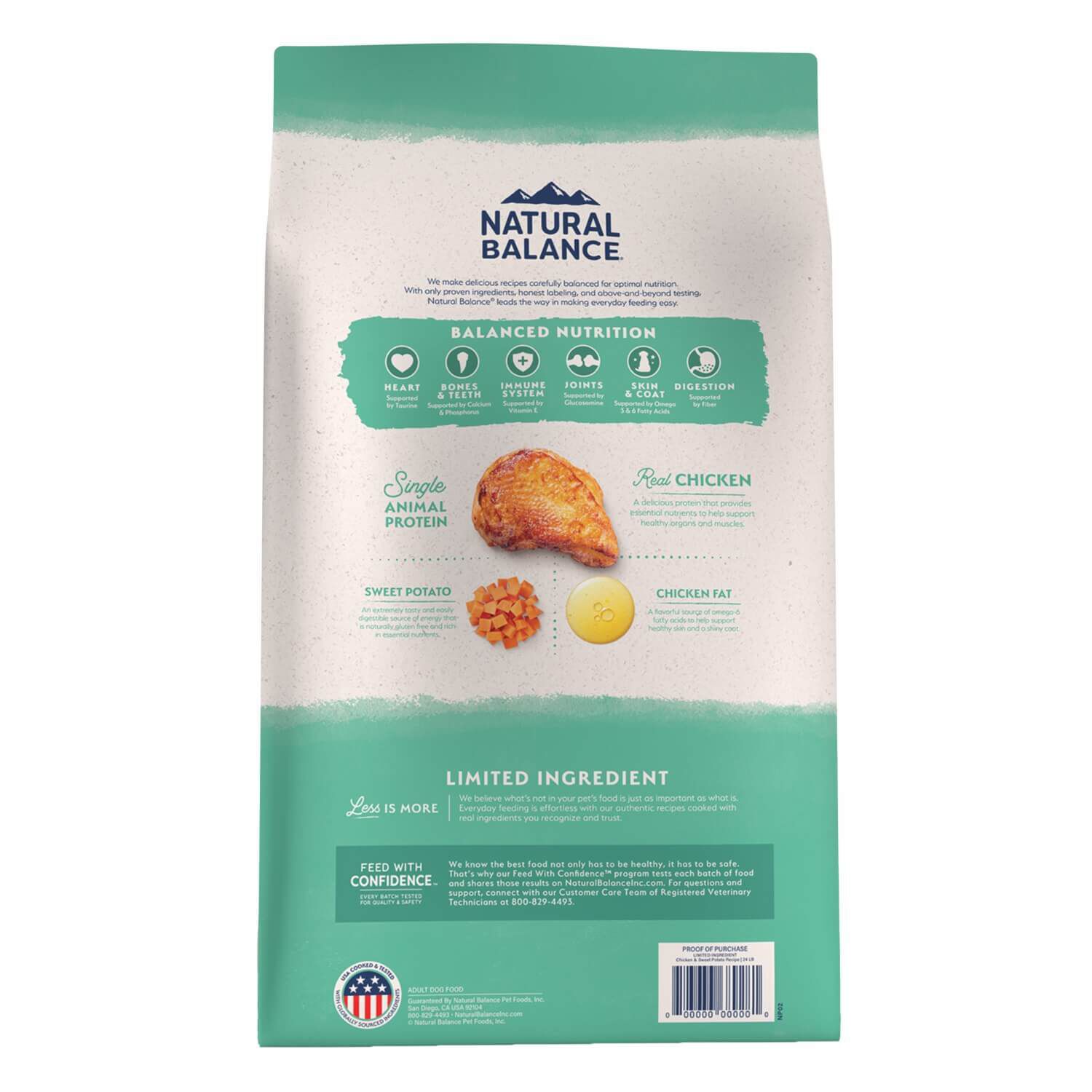 Natural Balance Limited Ingredient Grain Free Chicken & Sweet Potato Recipe Dry Dog Food, 24-Lb