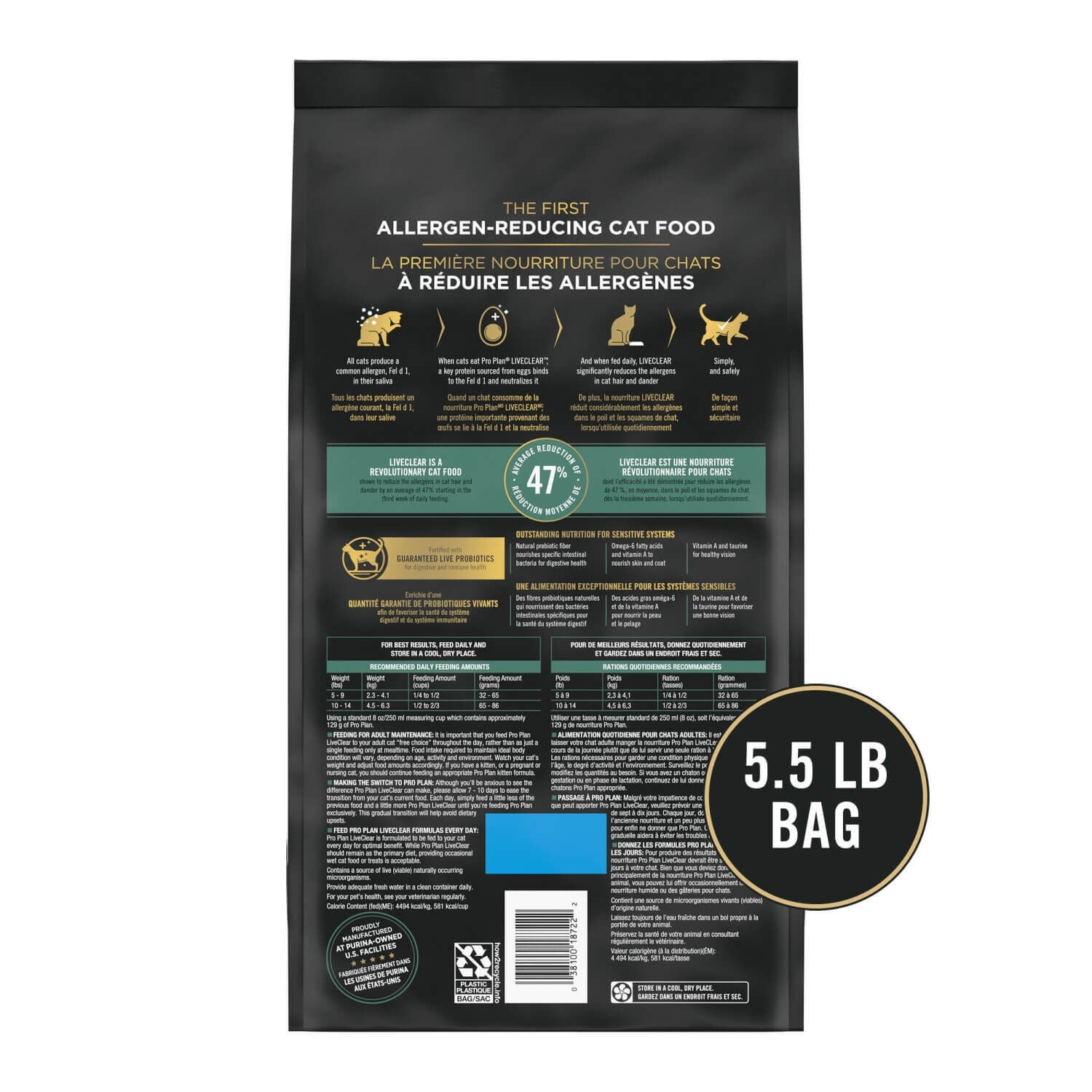 Purina Pro Plan Liveclear Sensitive Skin & Stomach Turkey And Oatmeal Formula Dry Cat Food