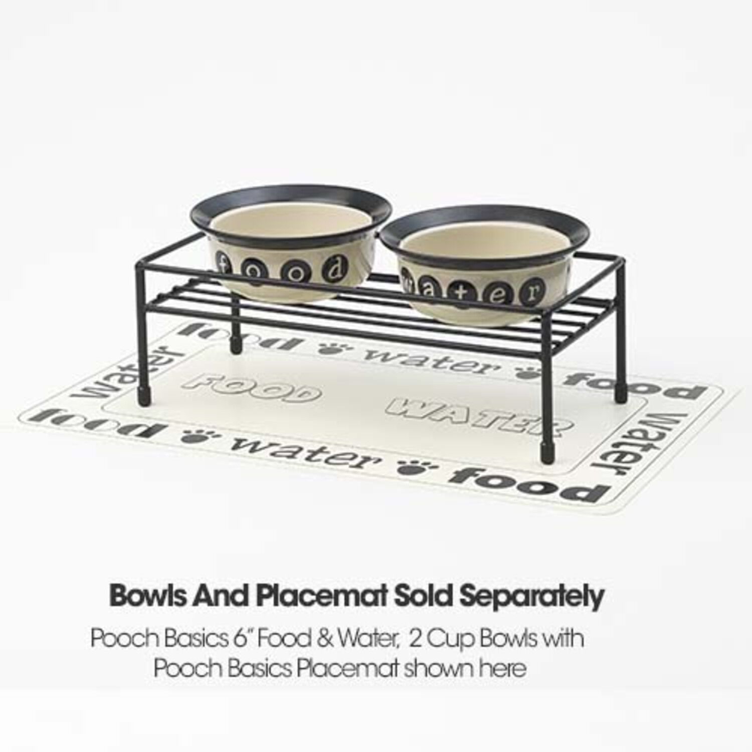 Petrageous Gizmo's Table Raised Dog Feeder, Small, 3" Hight