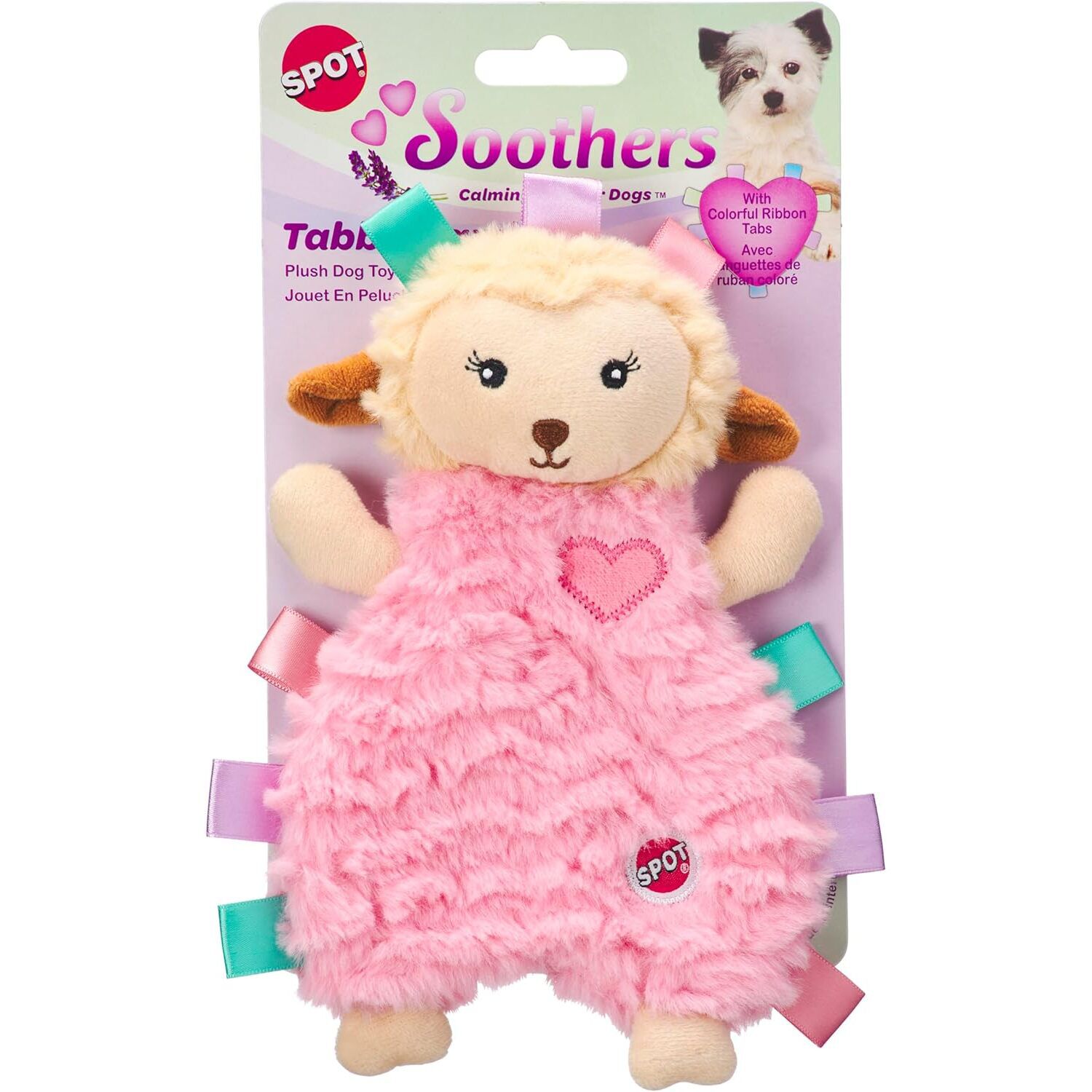 Spot Soothers Tabbie Lambie Lavender Scented Plush Dog Toy, 12", Assorted Colors