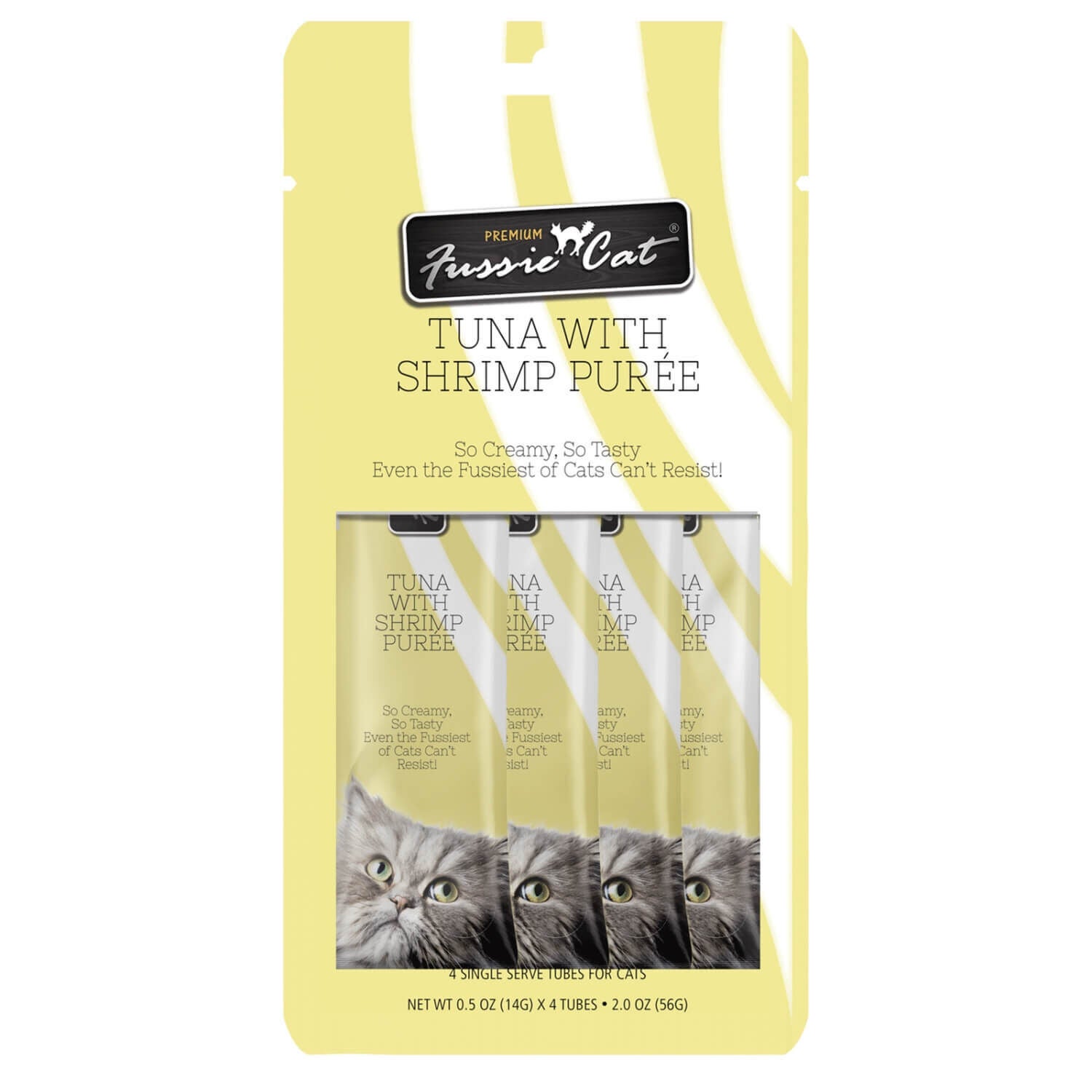 Fussie Cat Premium Tuna With Shrimp Puree Cat Treat