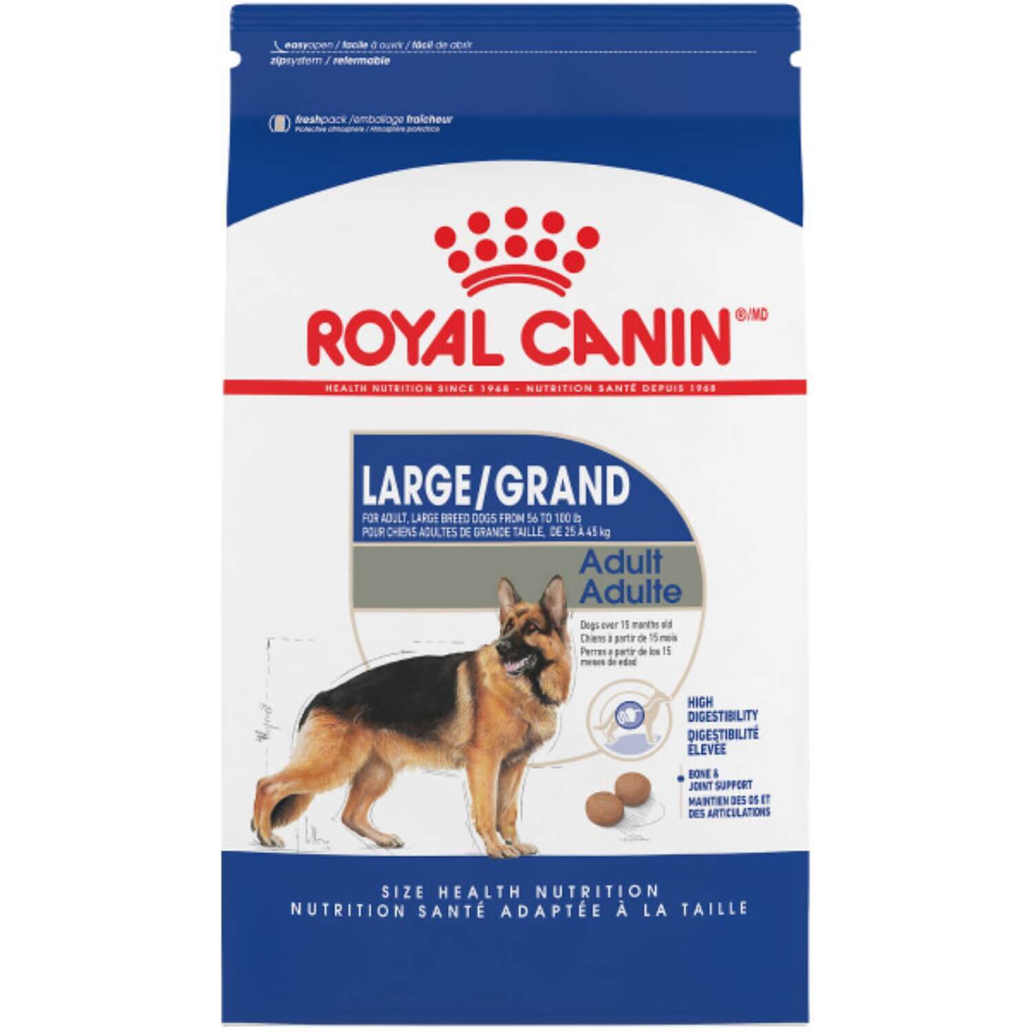 Royal Canin Size Health Nutrition Large Adult Dry Dog Food, 4Lb