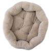 Mod Chic Shearling Round Bed - Teal