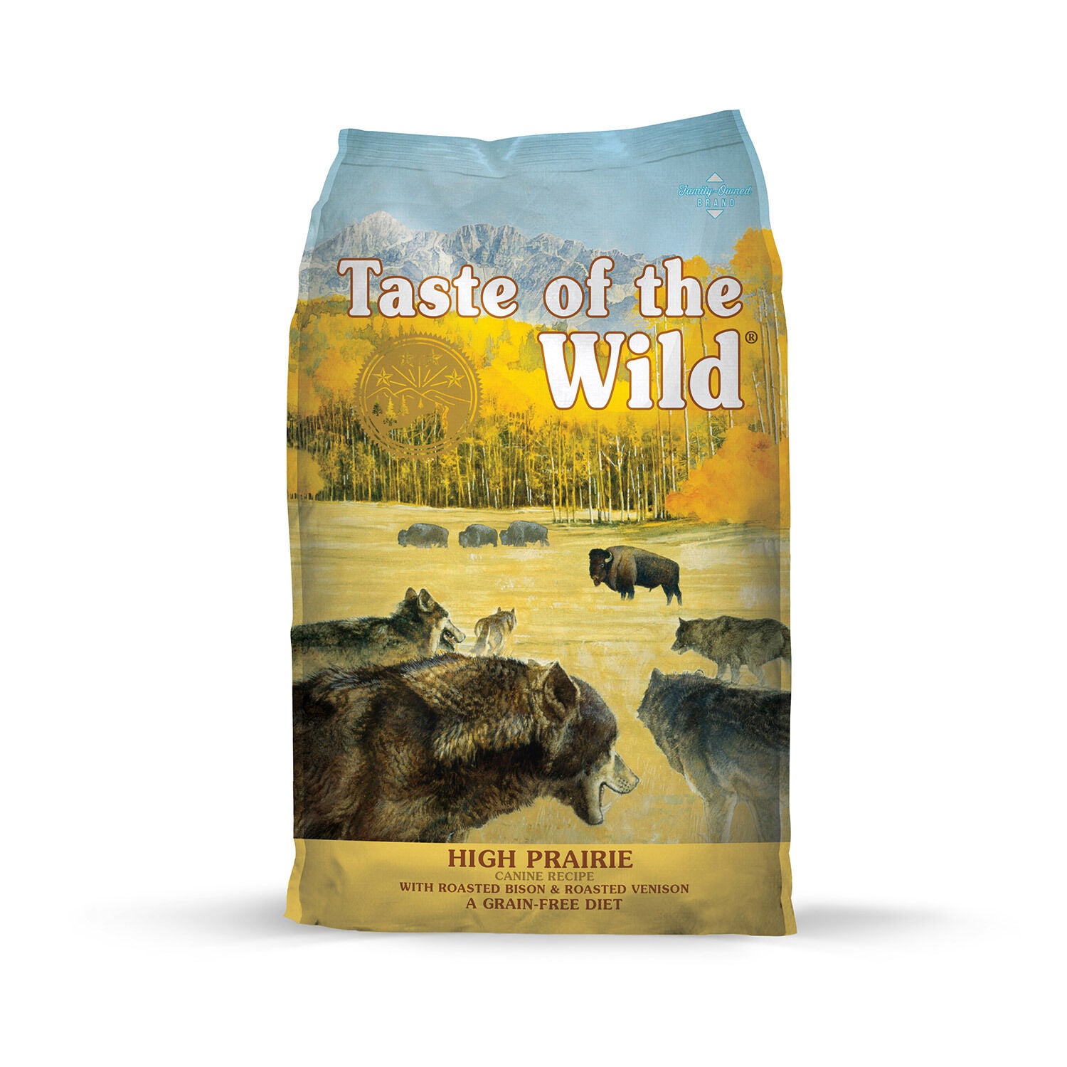 Taste Of The Wild High Prairie Canine Recipe With Roasted Bison & Venison Grain-Free Dry Dog Food, 5-Lb Bag