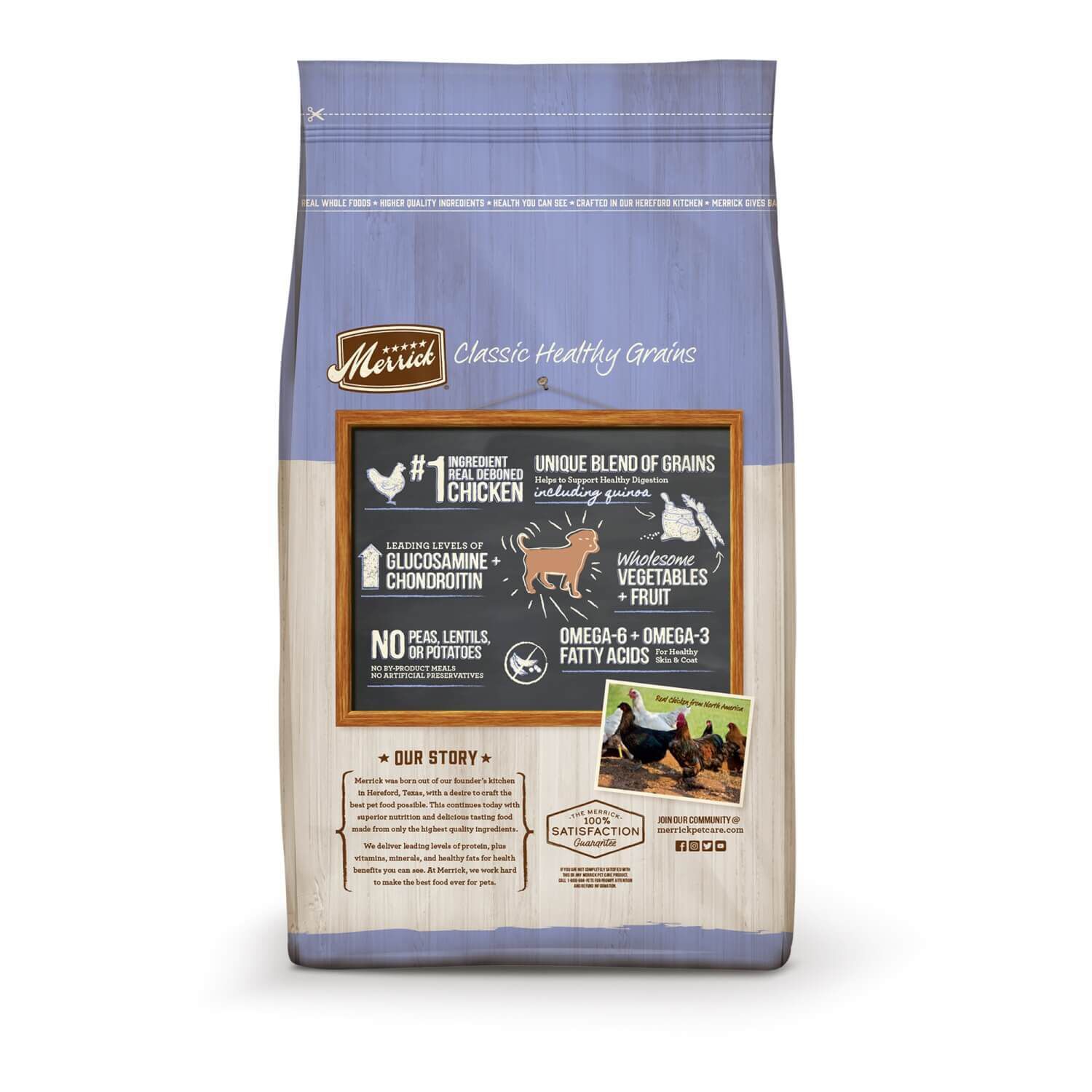 Merrick Classic Healthy Grains Puppy Recipe Dry Dog Food 4lb Pet