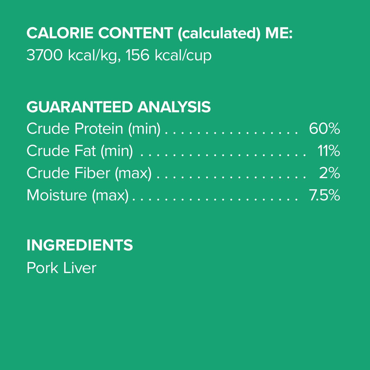Dr. Marty Red's Rewards Freeze Dried Raw Pork Liver Dog Treats, 4-Oz Bag
