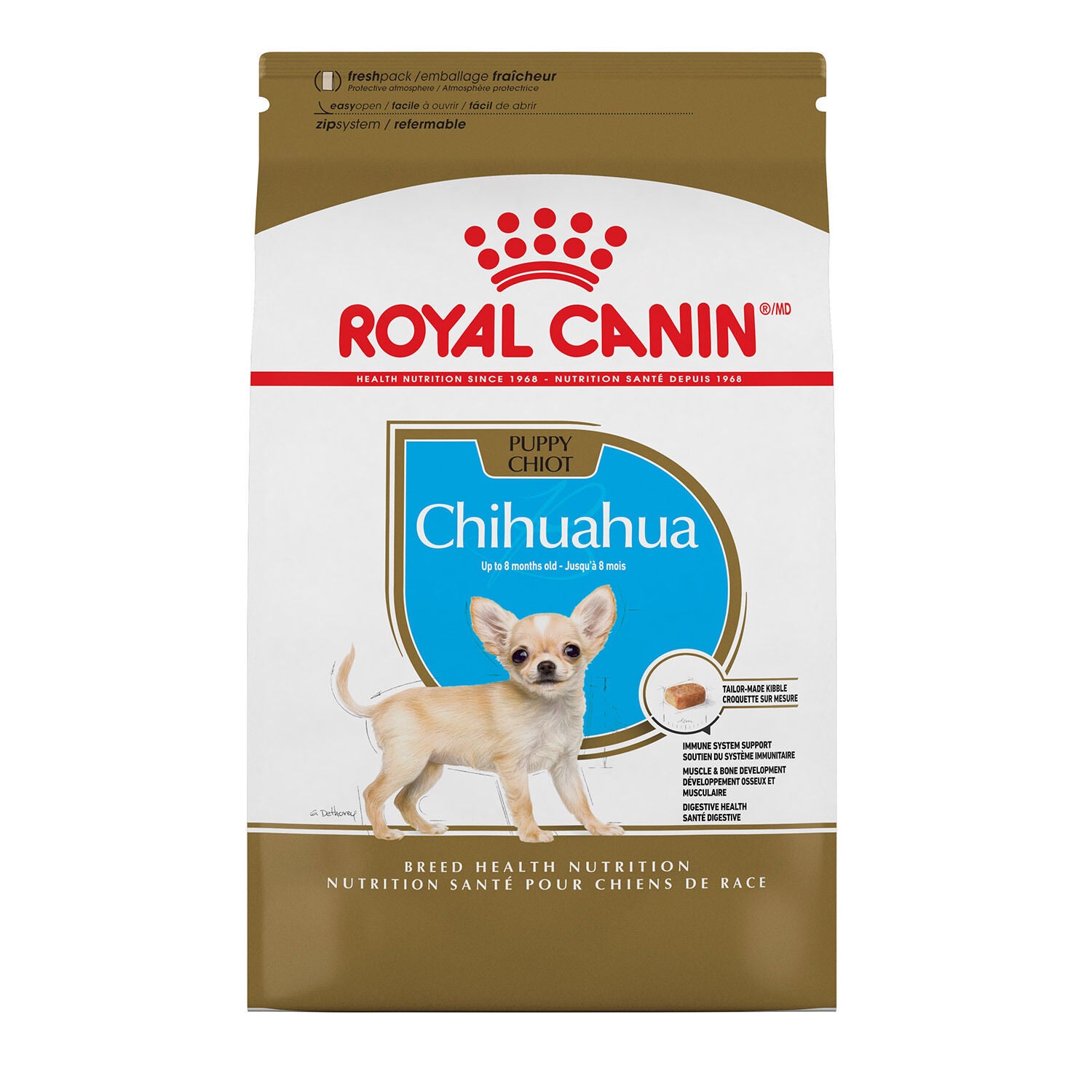 Royal Canin Breed Health Nutrition Chihuahua Puppy Dry Dog Food, 3-Lb Bag
