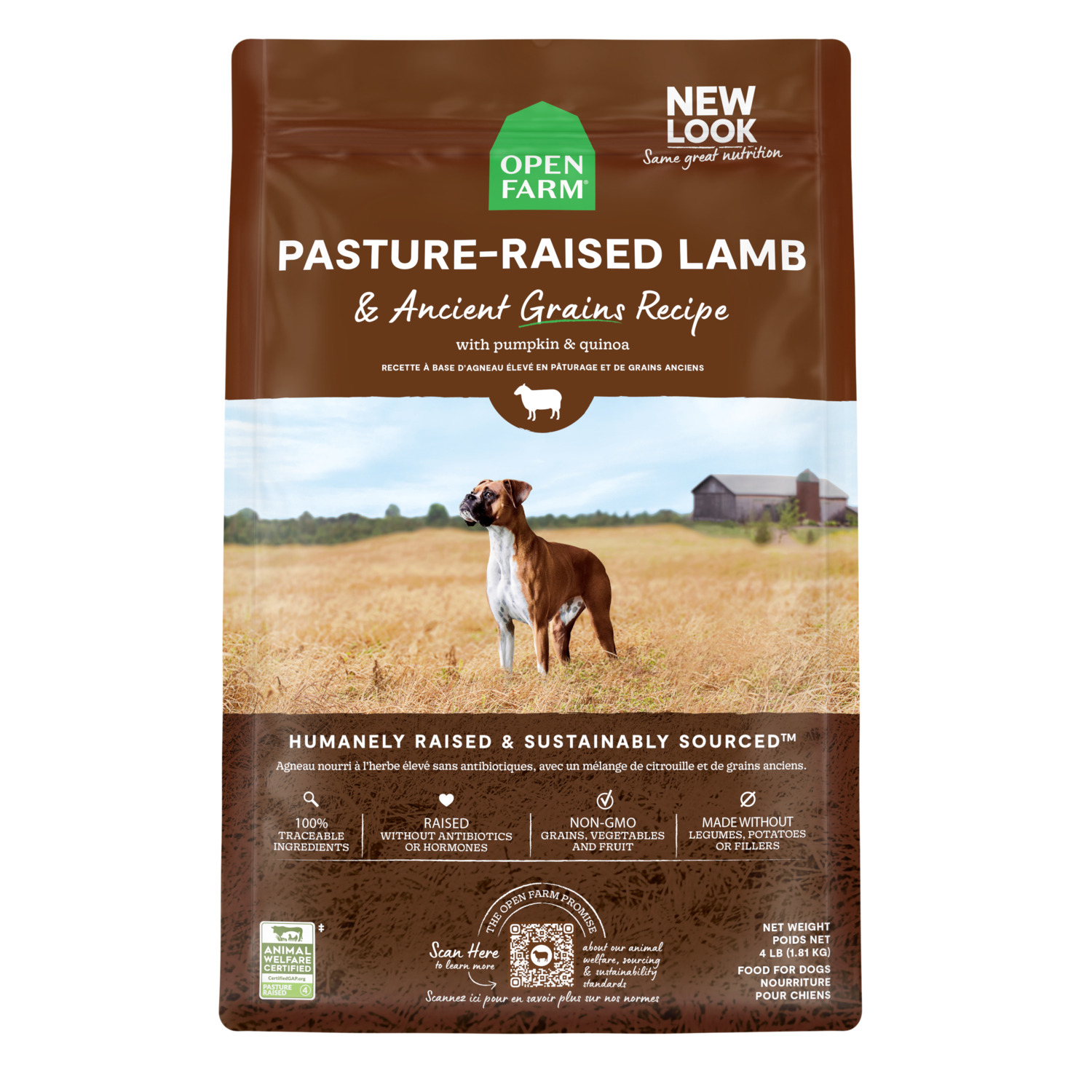 Open Farm Pasture Raised Lamb And Ancient Grains Dry Dog Food