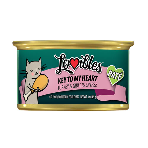 Key To My Heart Turkey & Giblets Entree Pate Cat Food