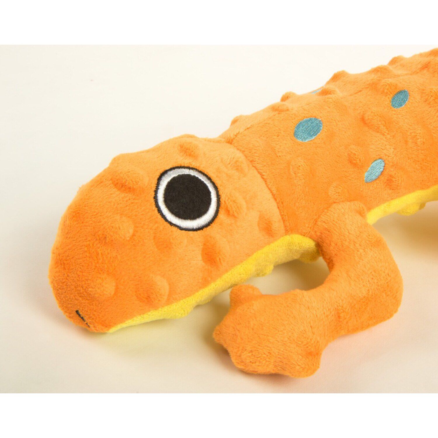 Godog Amphibianz Gecko Squeaky Plush Dog Toy