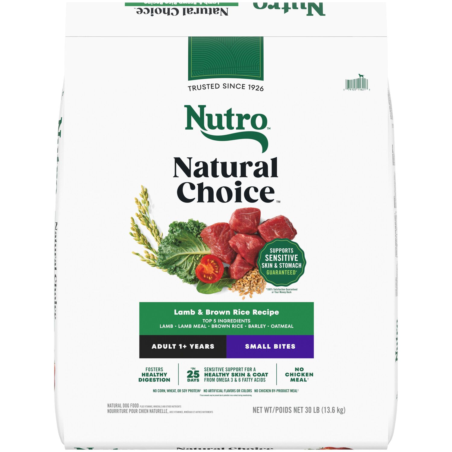 Nutro Natural Choice Adult Small Bites Lamb & Brown Rice Recipe Dry Dog Food, 30-Lb Bag