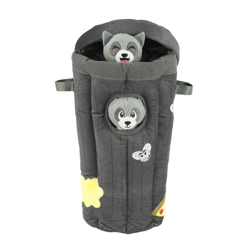 Outward Hound Hide A Raccoon Squeaky Plush Dog Toy Puzzle