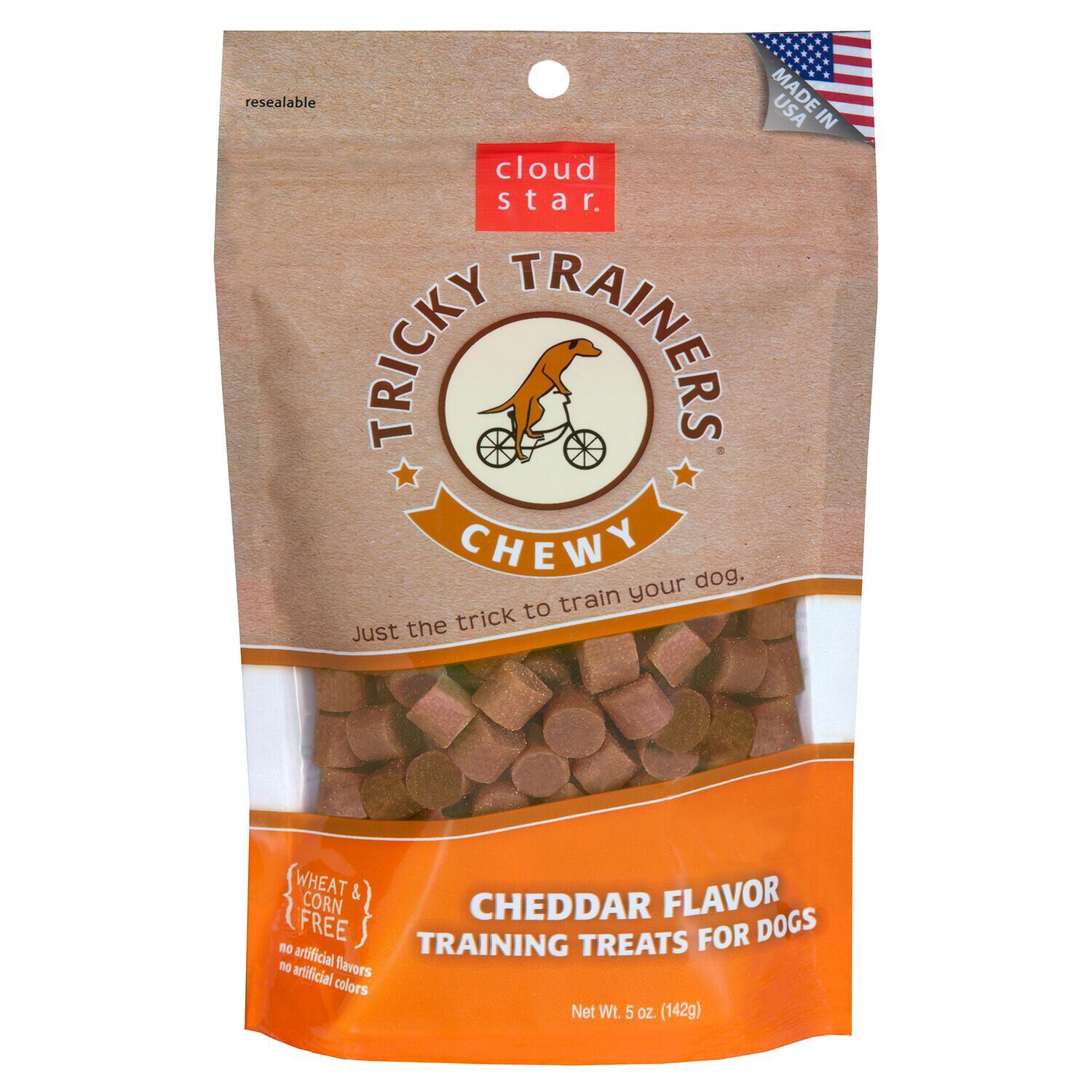 Tricky Trainers Chewy Cheddar Flavor Dog Treat