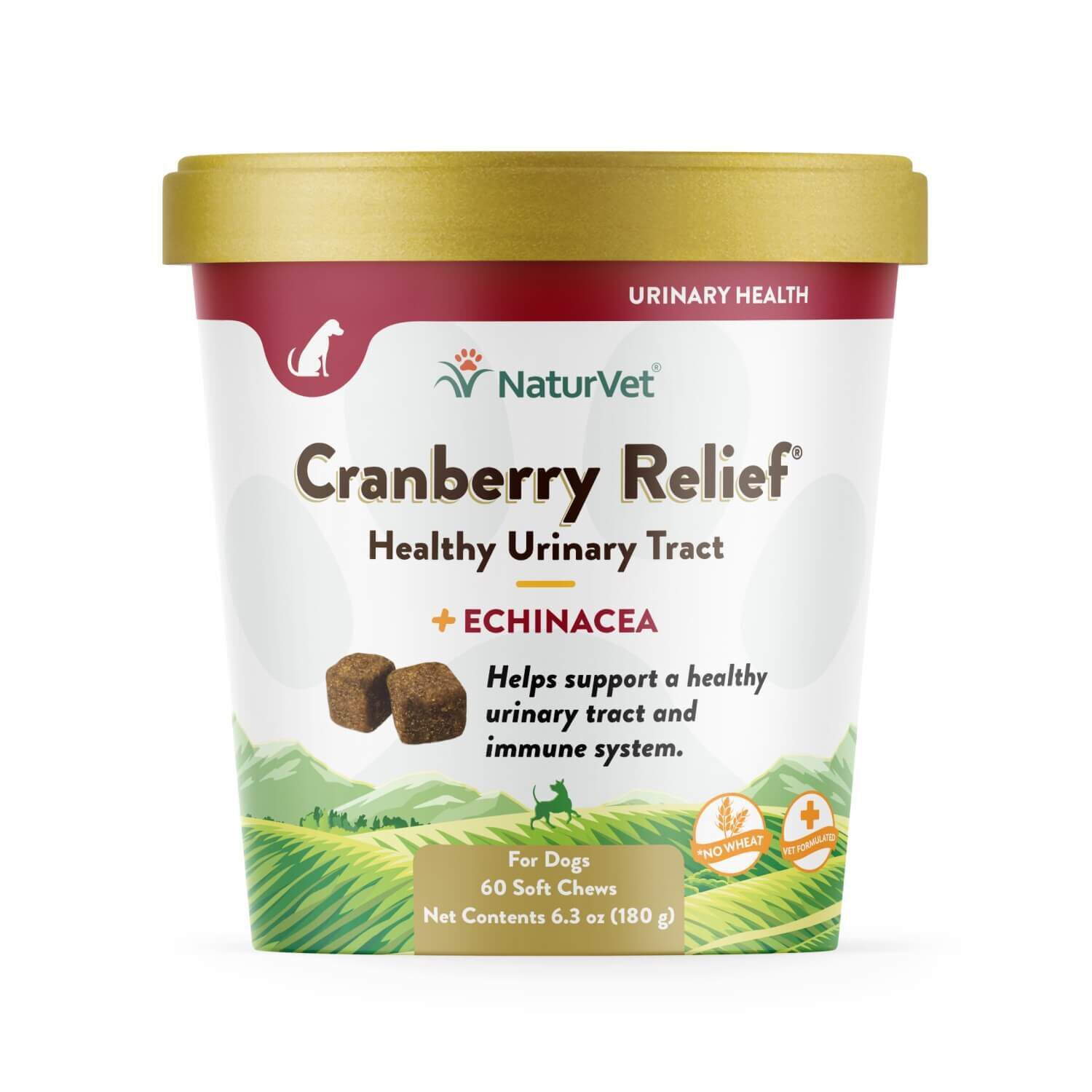 Naturvet Cranberry Relief Healthy Urinary Tract + Echinacea Soft Chew Supplements For Dogs