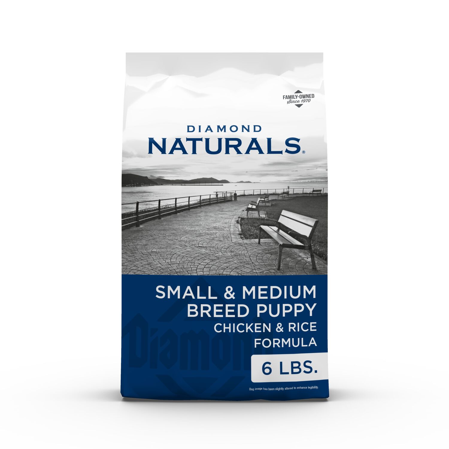 Diamond Naturals Small & Medium Breed Puppy Dry Dog Food,  Chicken & Rice Formula, 6-Lb Bag