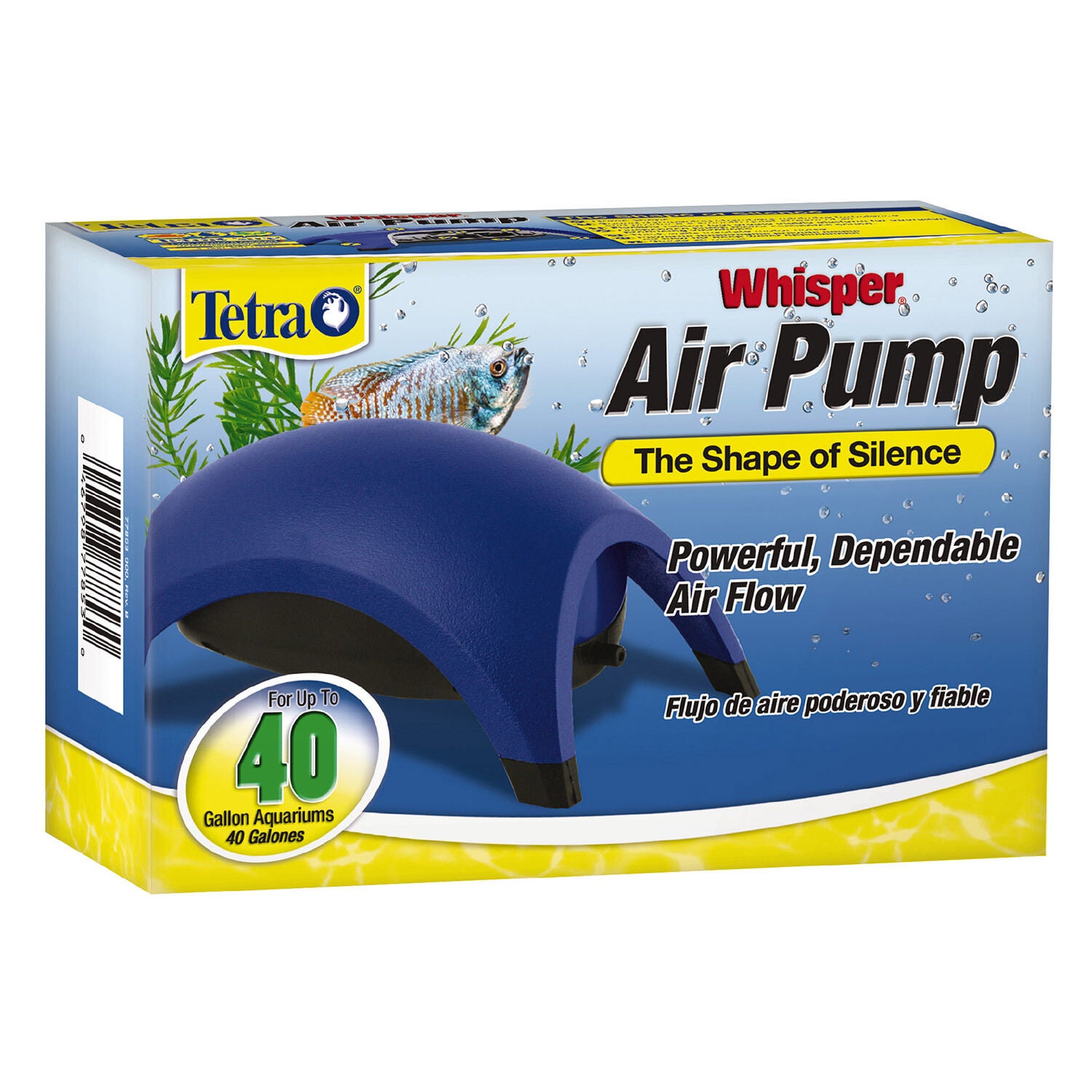 Tetra Whisper 40 Gallon Aquarium Air Pump