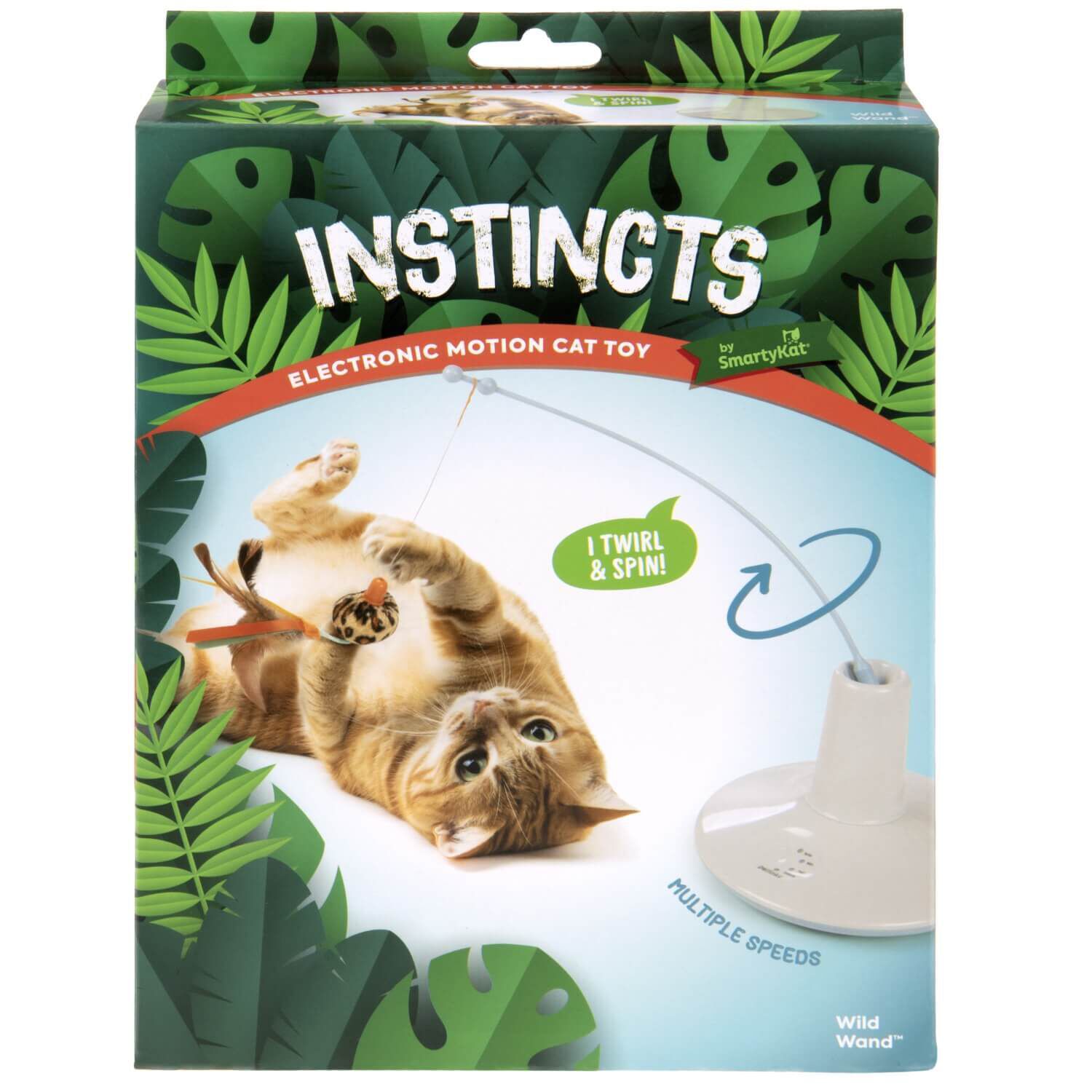 Instincts By Smartykat&reg; Wild Wand Electronic Motion Teaser Wand Cat Toy, Battery Powered