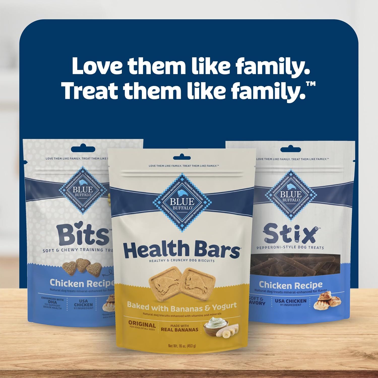Blue Buffalo Health Bars Baked With Banana & Yogurt Dog Treats, 16-Oz