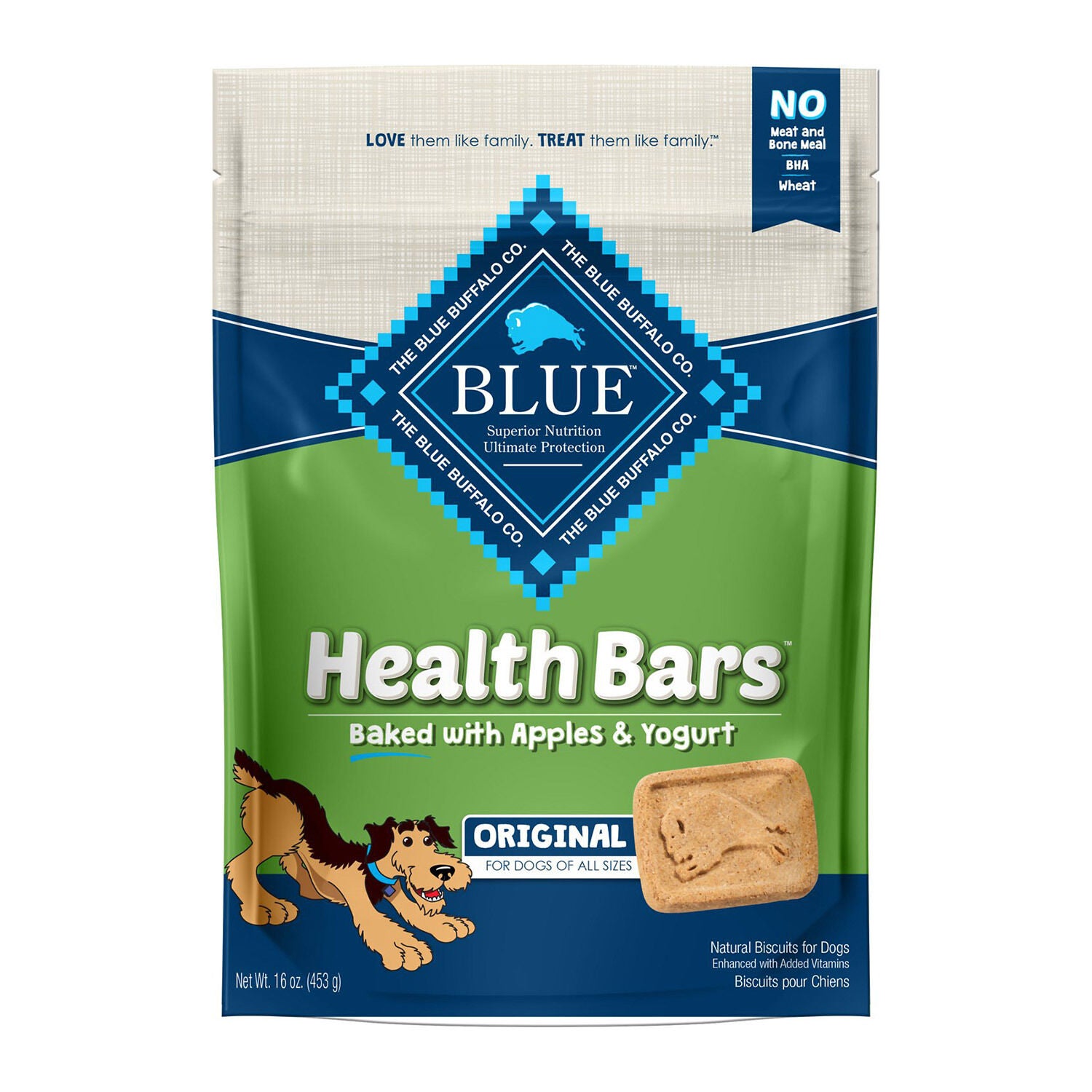 Blue Buffalo Health Bars Baked With Apples & Yogurt Dog Treats, 16 Oz