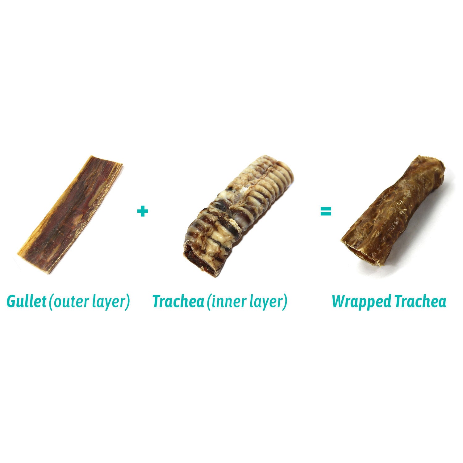 Performatrin Ultra Gullet Wrapped Beef Trachea Natural Chew Dog Treat, 6"