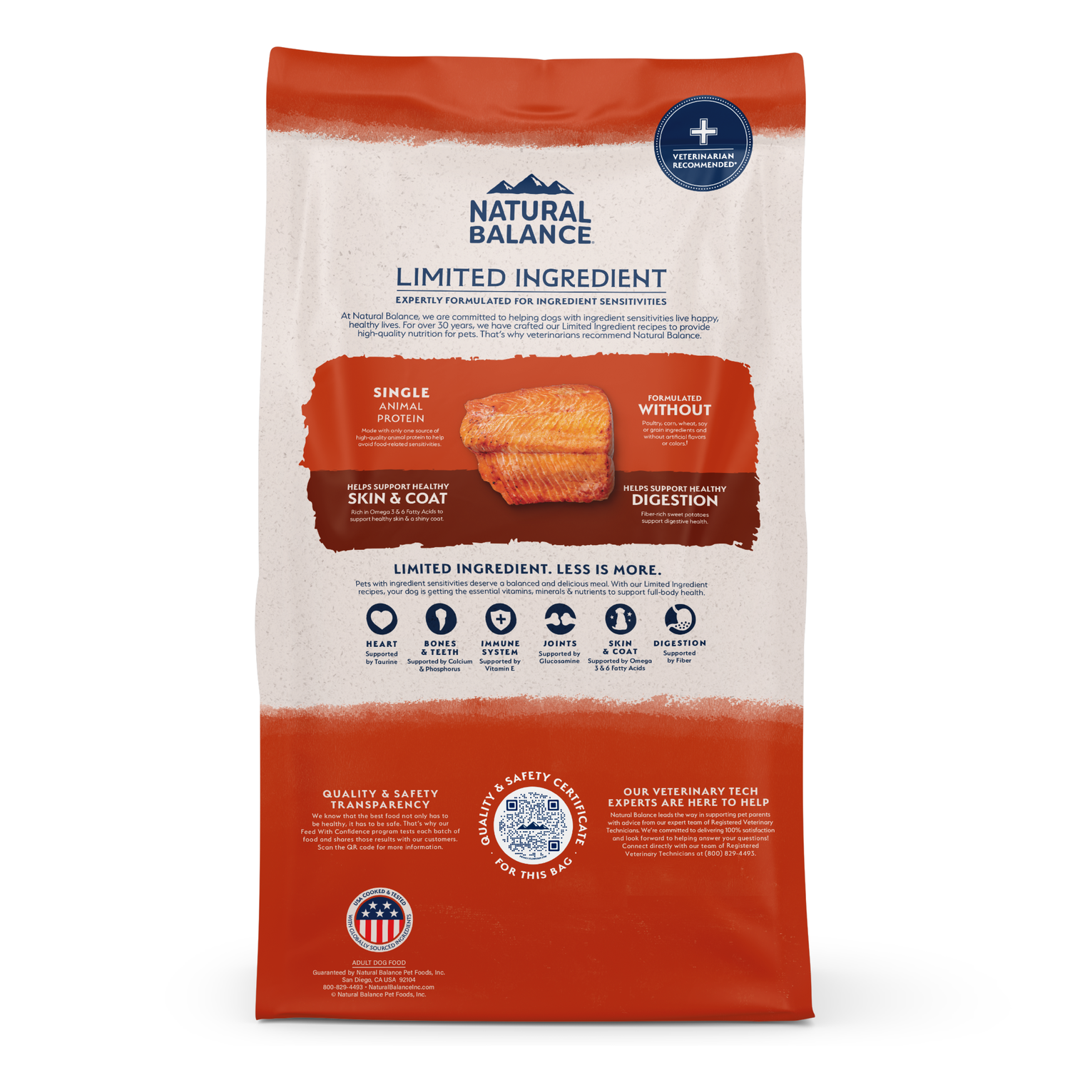 Natural Balance Limited Ingredient Grain-Free Salmon & Sweet Potato Recipe Dry Dog Food, 4-Lb Bag