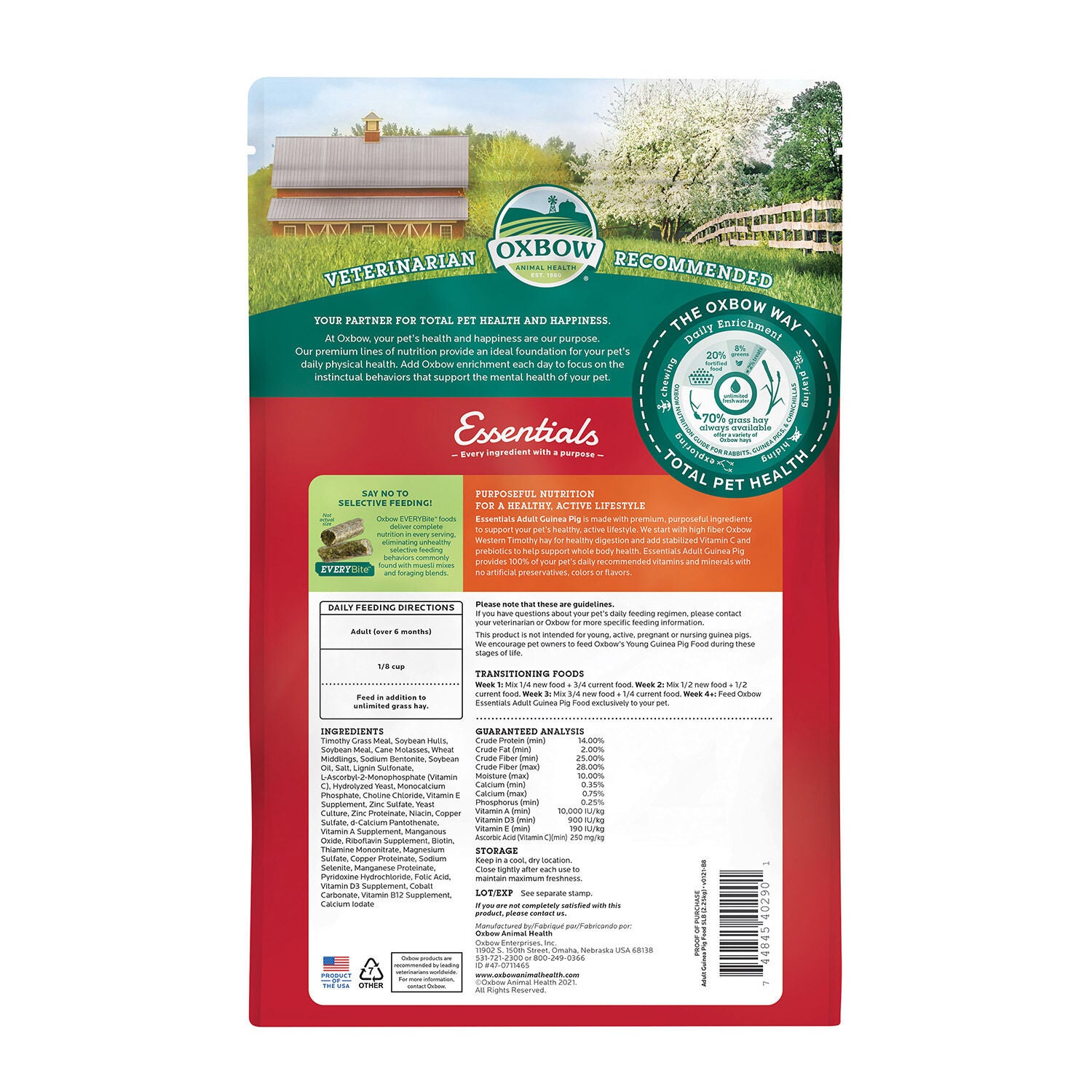 Oxbow Essentials Adult Guinea Pig Food