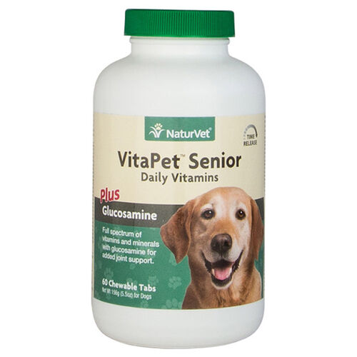 Vitapet Senior Daily Vitamins Plus Glucosamine Chewable Tablets