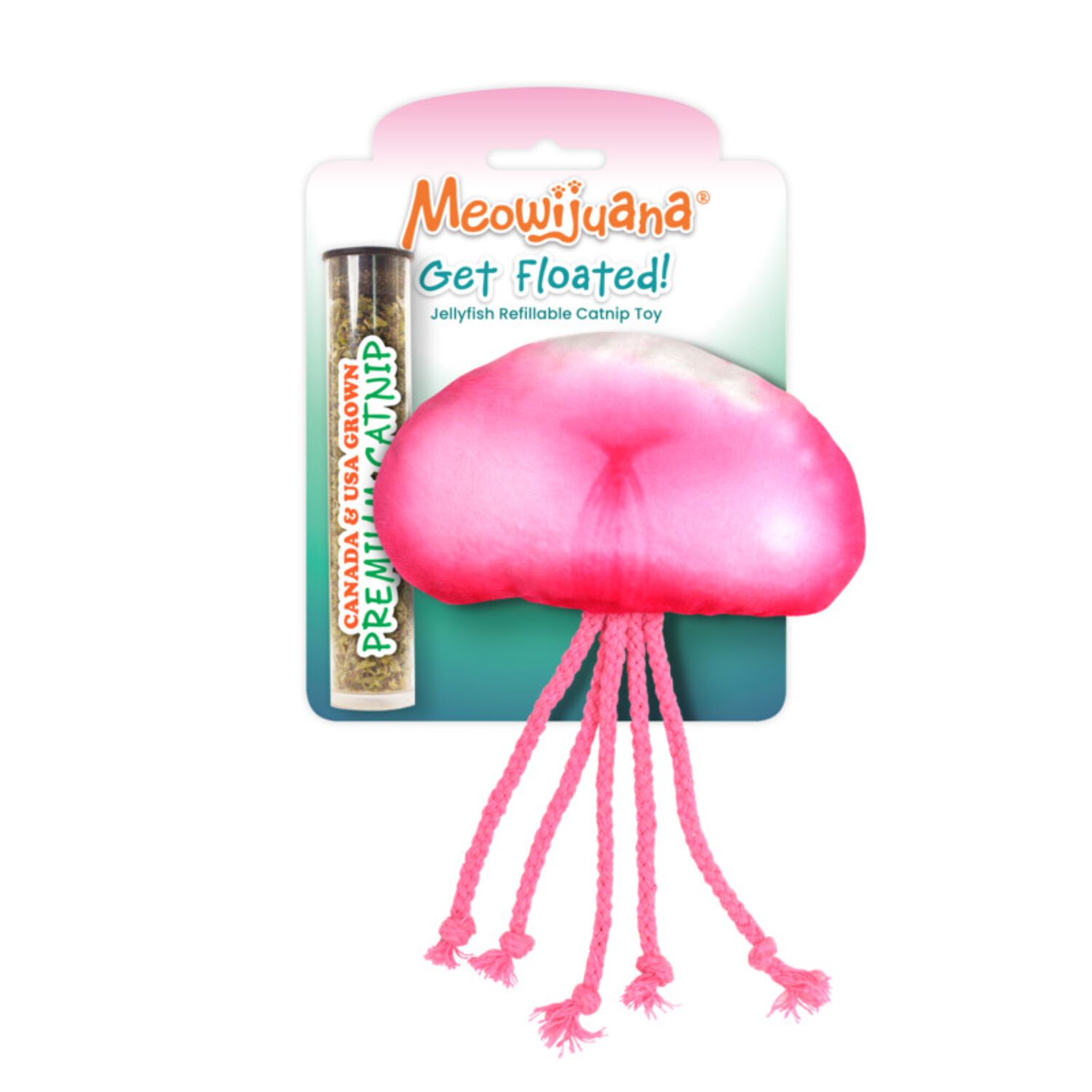 Meowijuana "Get Floated" Jellyfish Refillable Catnip Cat Toy