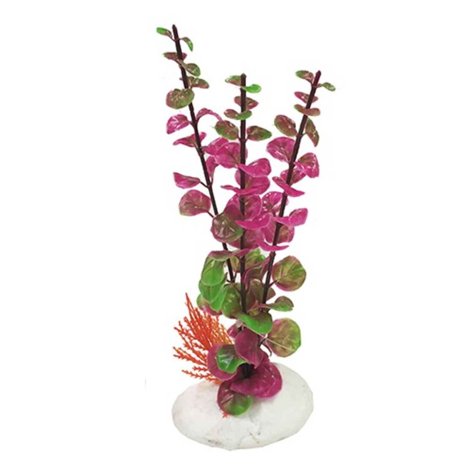 Penn-Plax Rock Plant Aquarium Decor &ndash; Purple, 8"