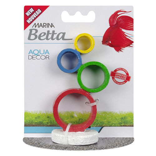 Betta Aqua Decor Ornament Circus Rings Aquarium Ornament