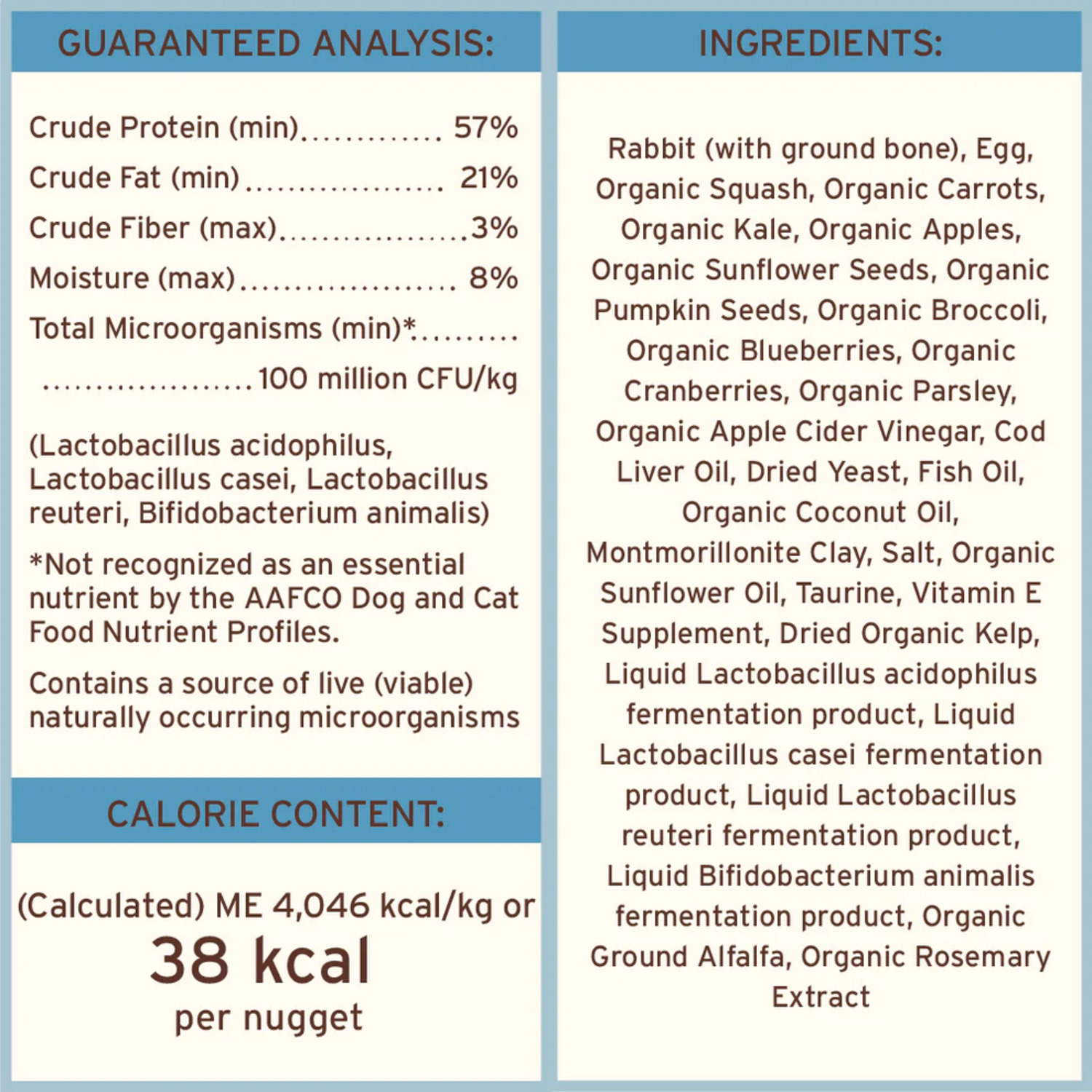 Primal Freeze Dried Raw Nuggets Cat Food, Rabbit Formula
