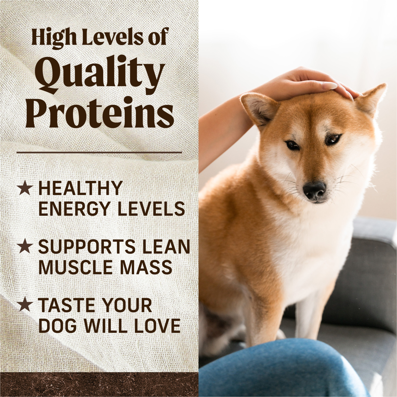 Merrick Premium Grain Free Dry Adult Dog Food, Wholesome And Natural Kibble, Real Beef And Sweet Potato, 30-Lb Bag