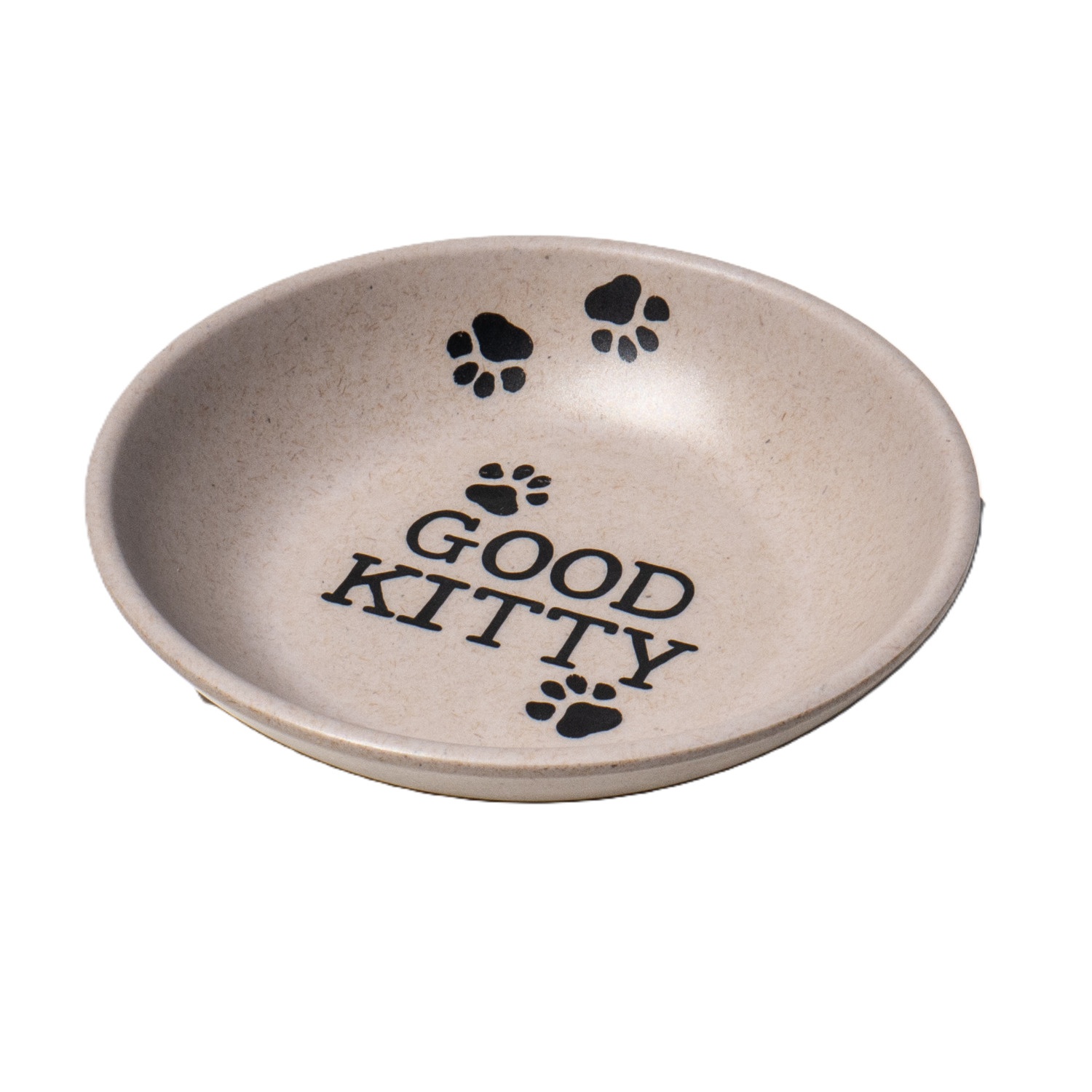 Abode Homewares Good Kitty Paw Prints Cat Bowl, 5.2"