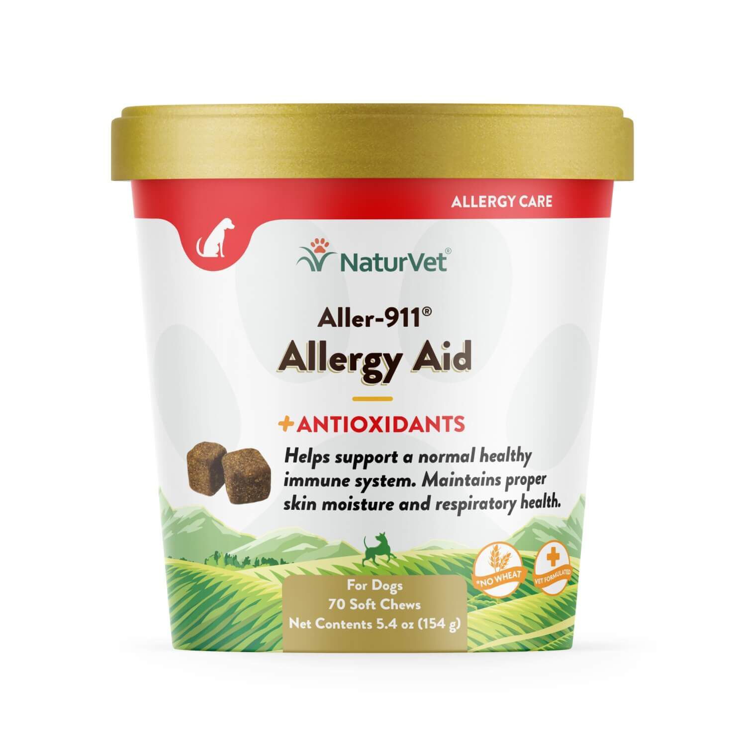 Naturvet Aller-911 Allergy Aid Plus Antioxidants Soft Chews For Dogs