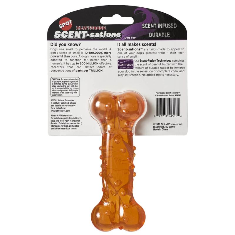 Spot Scentsations Peanut Butter Scented Bone Dog Chew Toy