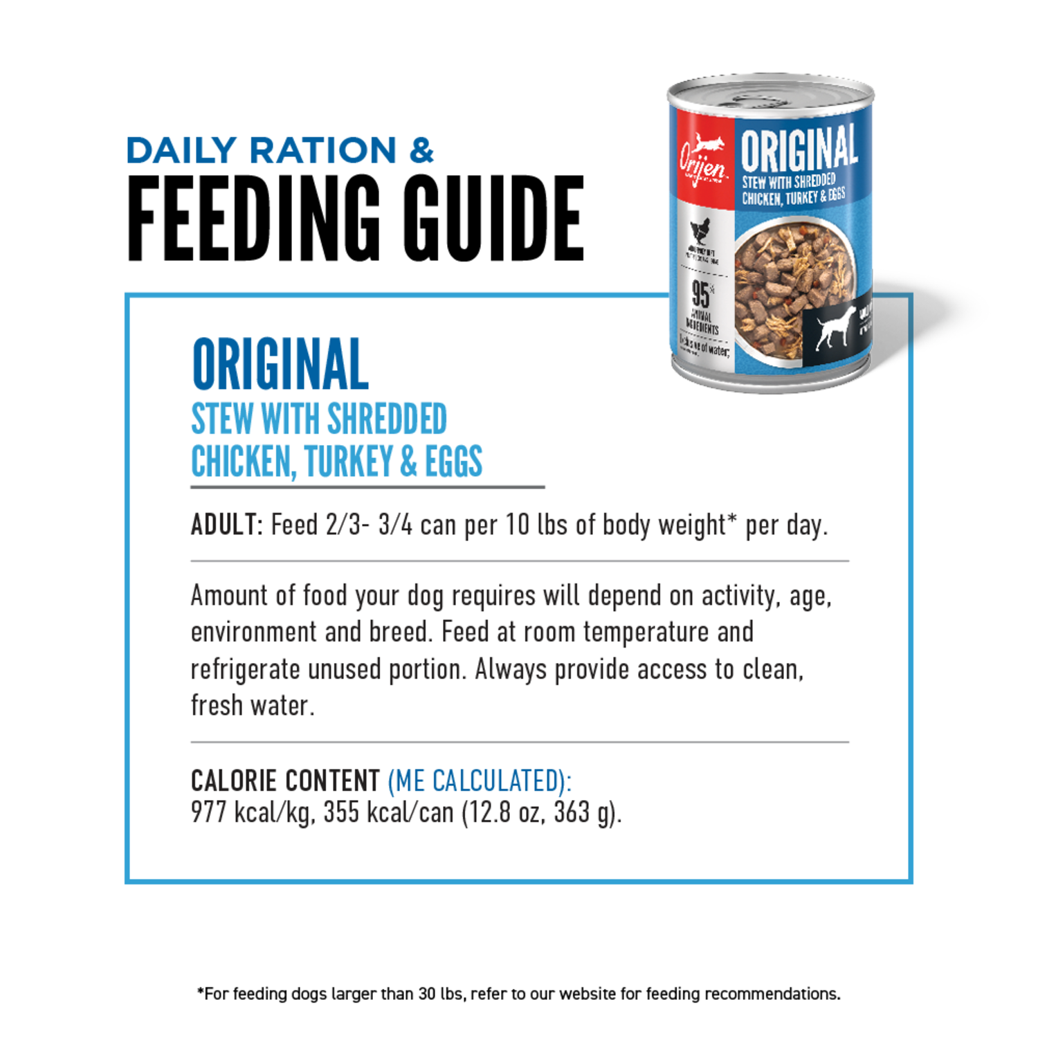 Orijen Original Stew With Shredded Chicken, Turkey & Eggs Wet Dog Food, 12.8-Oz