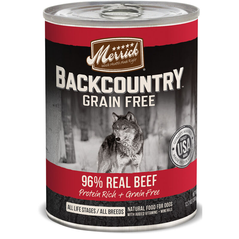 Merrick Backcountry Grain Free Real Beef Recipe Wet Dog Food