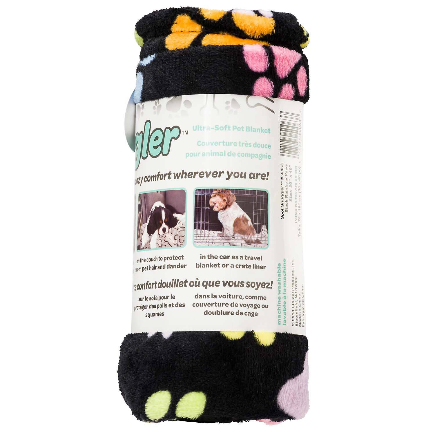 Spot Snuggler Rainbow Pawprint Dog Blanket, 30 X 40