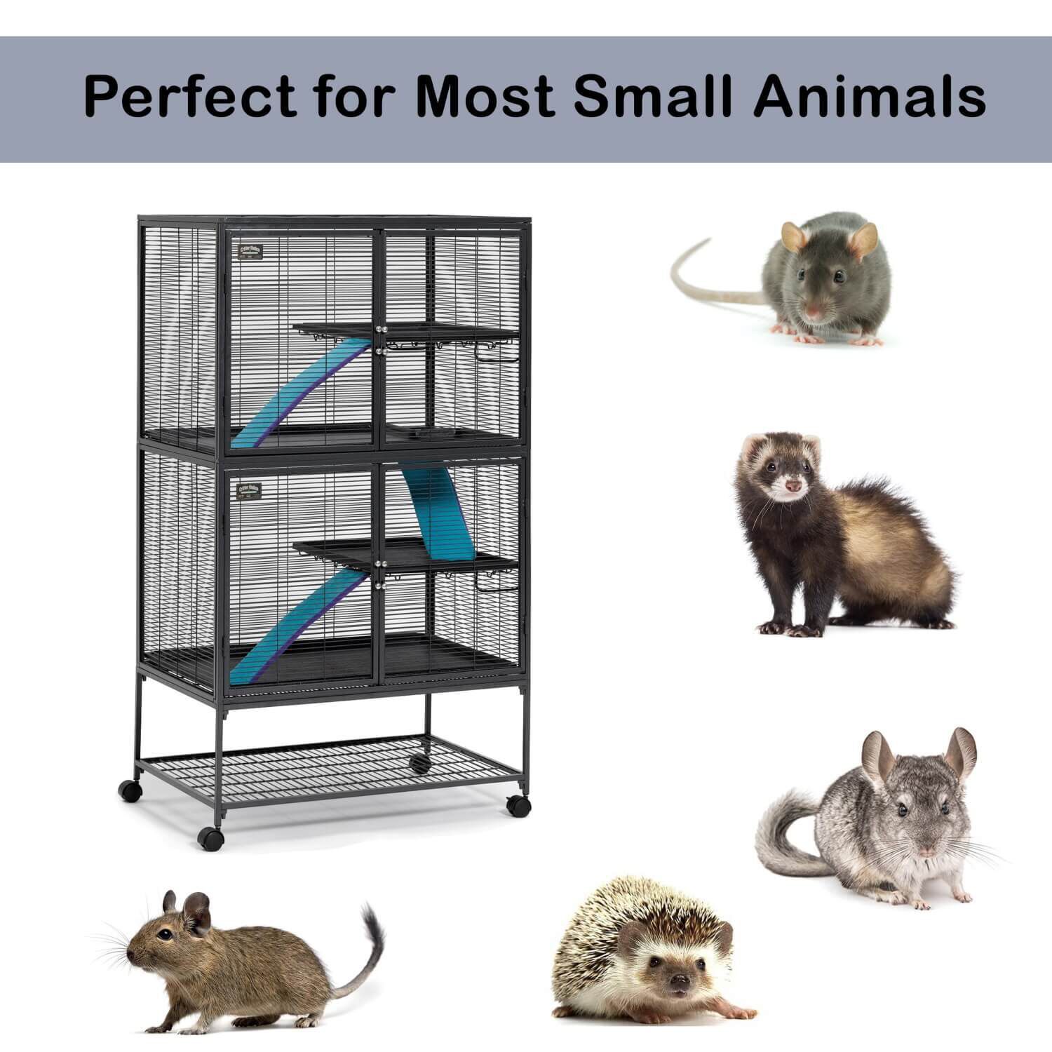 Midwest Critter Nation Small Animal Habitat, Double Unit W/ Stand