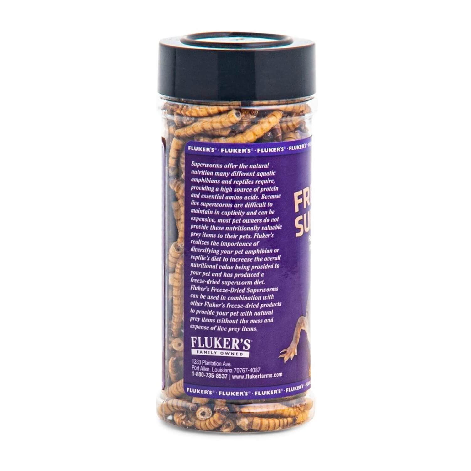 Fluker's Freeze Dried Superworms Reptile And Bird Food - 1.7-Oz