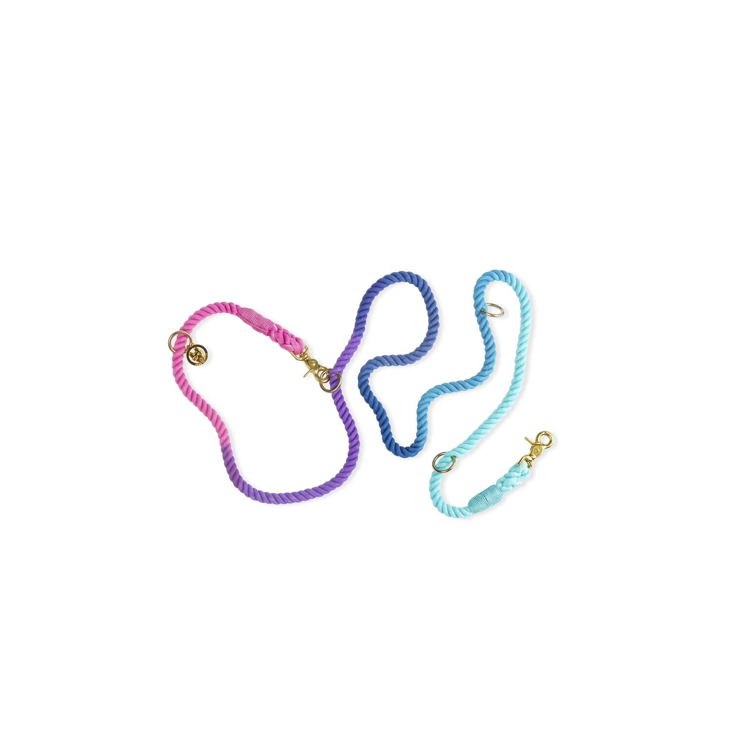 Pink Papyrus Pixie Hands-Free Adjustable-Length Rope Dog Leash, 7"