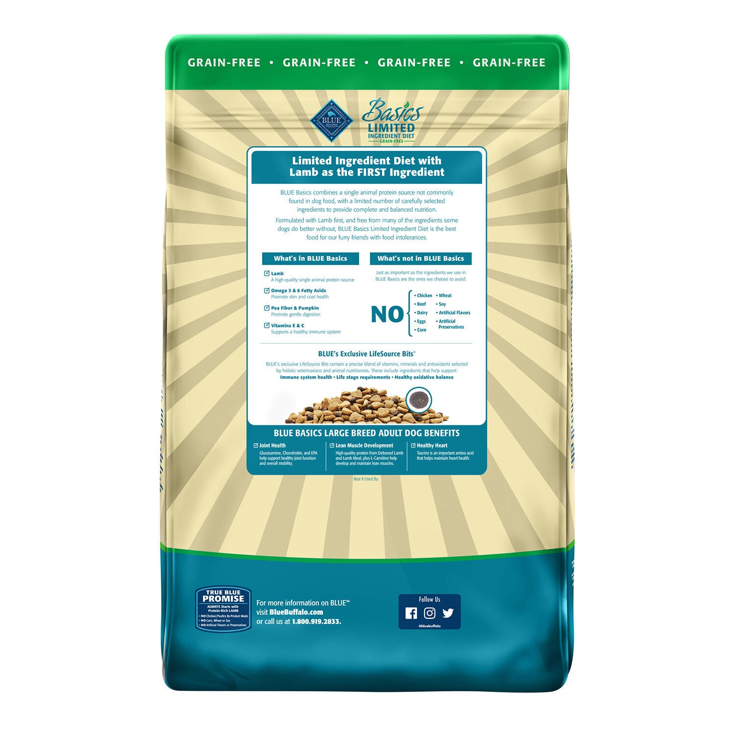 Basics Limited Ingredient Large Breed Grain Free Lamb Potato