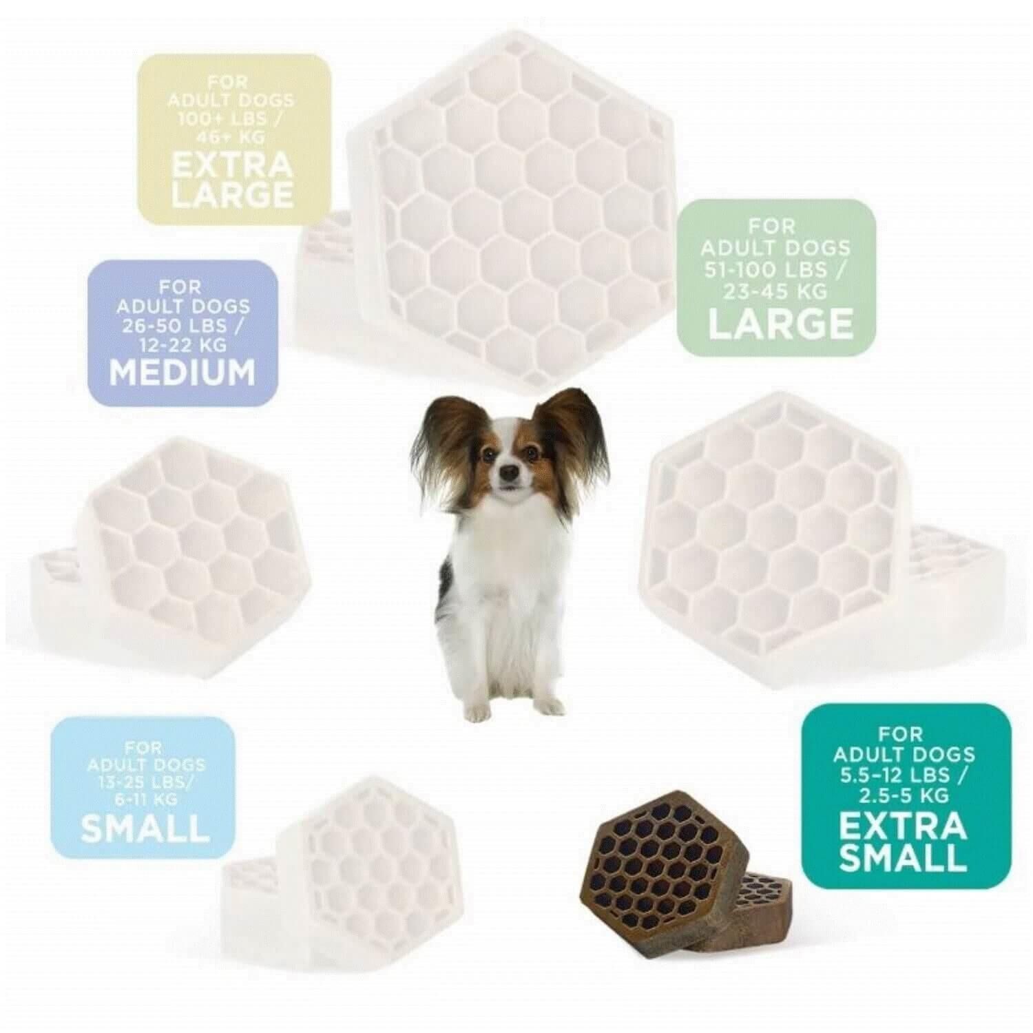 Yummy Combs Flossing Dental Care Allergy Relief Dog Treats, Xs