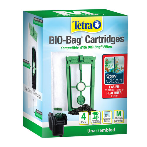Bio Bag Replacement Filter Cartridges With Stay Clean Technology 4pk