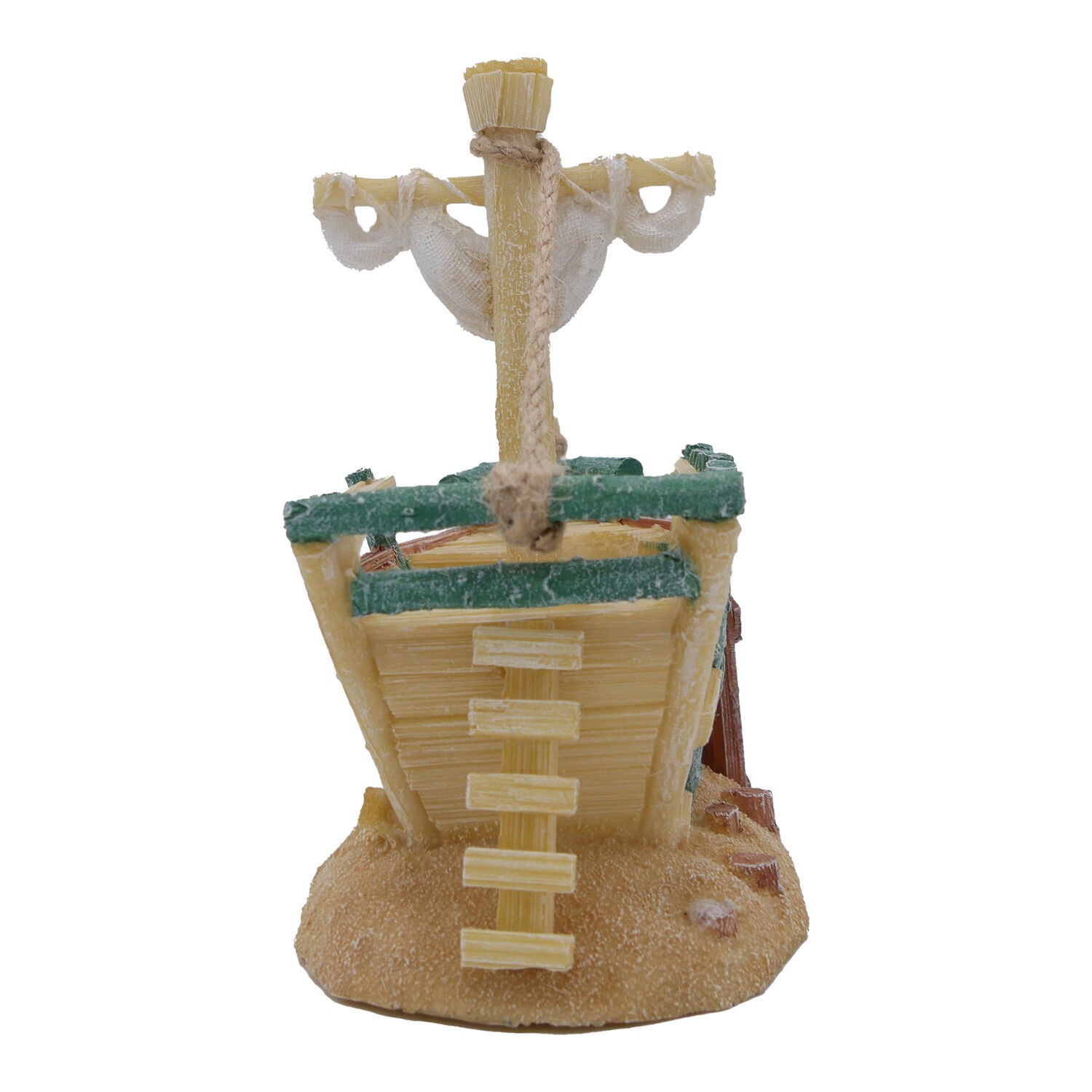 Penn-Plax Tide & Treasure Sunken Ship Aquarium Decor &ndash; Large