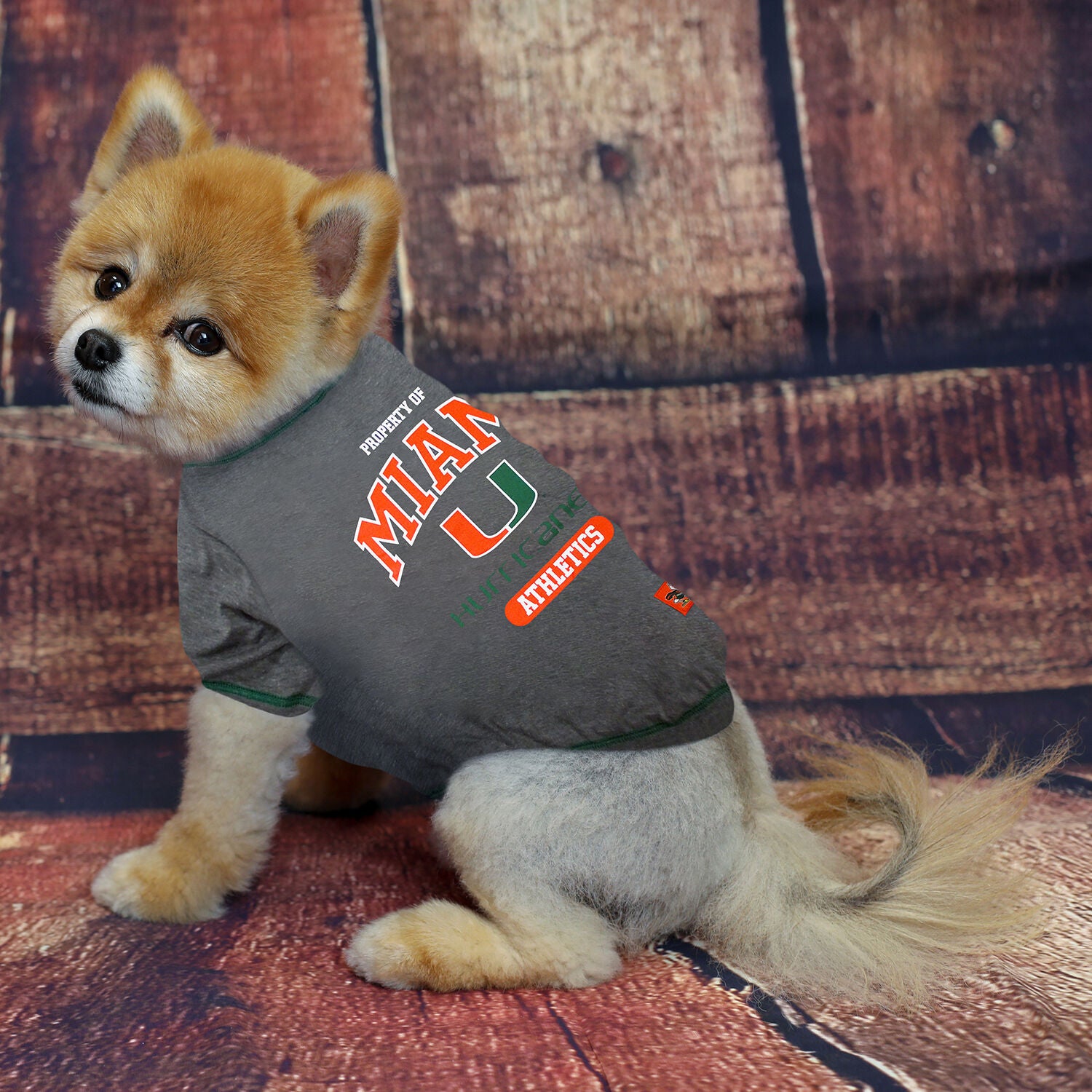 Pets First Ncaa Licensed University Of Miami Hurricanes Dog Shirt, Extra Large