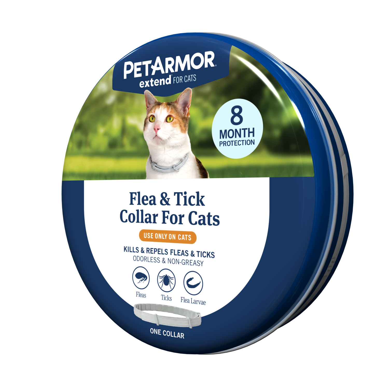 Petarmor Extend Flea & Tick Cat Collar, 1 Count