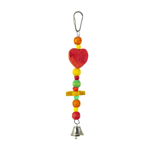 Featherland Paradise Hearts And Beads Bird Toy